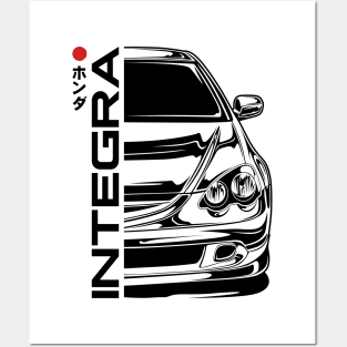 Integra DC5 Type R Front View Posters and Art